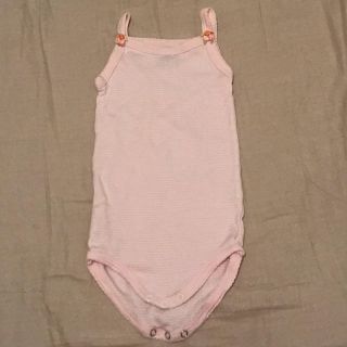 プチバトー(PETIT BATEAU)のプチバトー 肌着 キャミソールボディ キャミソールロンパース 6m 67cm(肌着/下着)