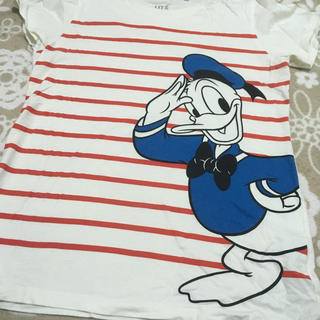 ディズニー(Disney)のユニクロ ドナルドダック Tシャツ(Tシャツ(半袖/袖なし))