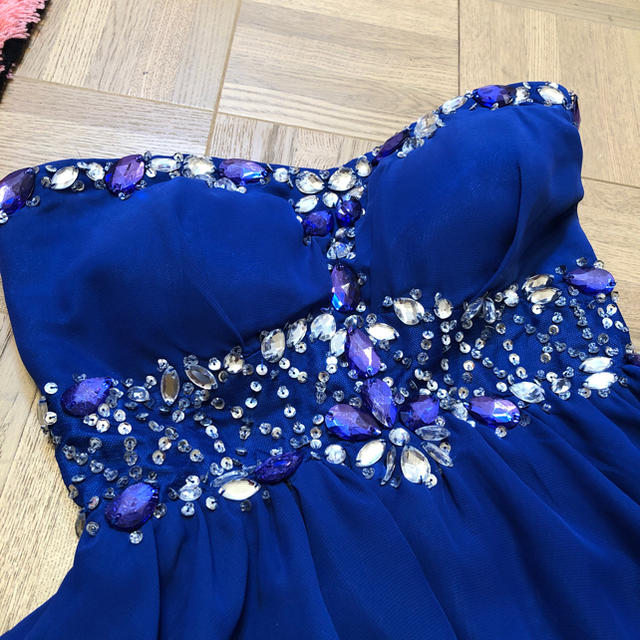 JEWELS(ジュエルズ)のジュエルズのブルーのドレス パーティードレス キャバドレス レディースのフォーマル/ドレス(ミニドレス)の商品写真