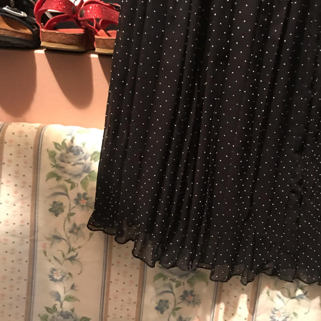 vintage dot skirt. レディースのスカート(ひざ丈スカート)の商品写真