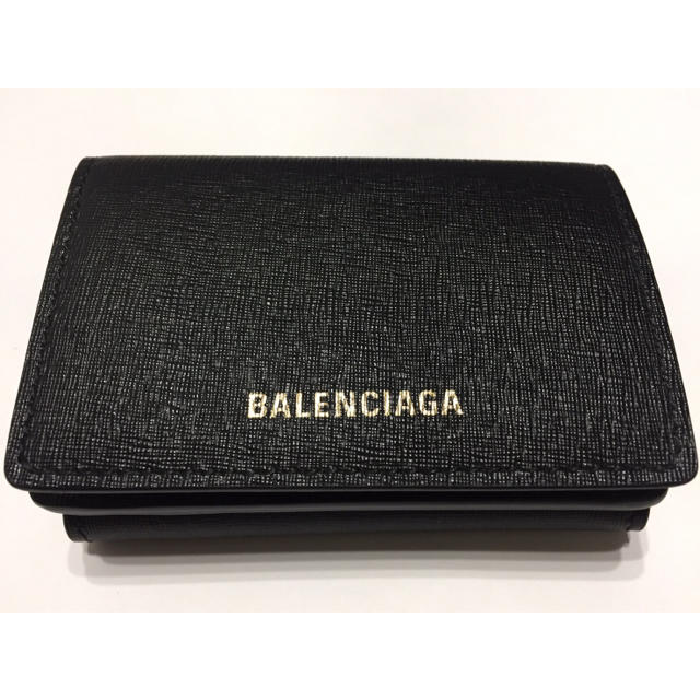 ファッション小物新品 BALENCIAGA 三つ折り 財布 ミニ ウォレット