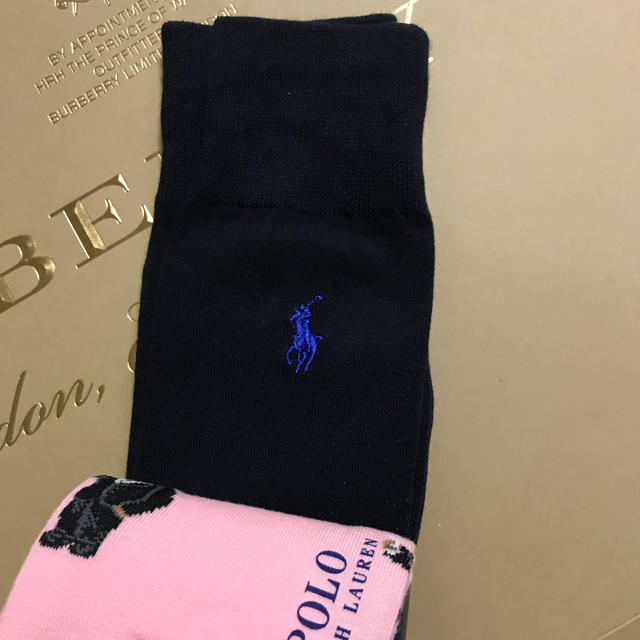 POLO RALPH LAUREN(ポロラルフローレン)のポロベア  ソックス  ピンク メンズのレッグウェア(ソックス)の商品写真