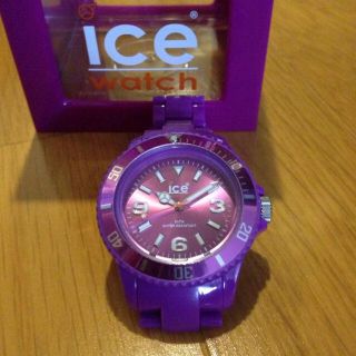 アイスウォッチ(ice watch)のice watchパープル☆美品(腕時計)