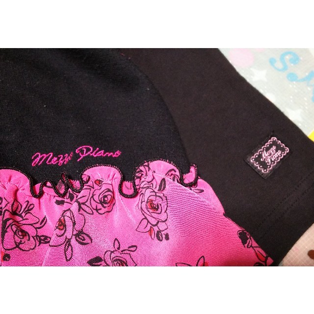 mezzo piano(メゾピアノ)のmezzo🌹piano130スカートと120スパッツ キッズ/ベビー/マタニティのキッズ服女の子用(90cm~)(スカート)の商品写真