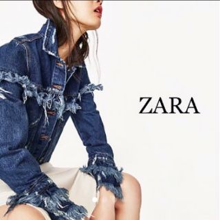 ザラ(ZARA)のZARA フリンジ デニムジャケット(Gジャン/デニムジャケット)