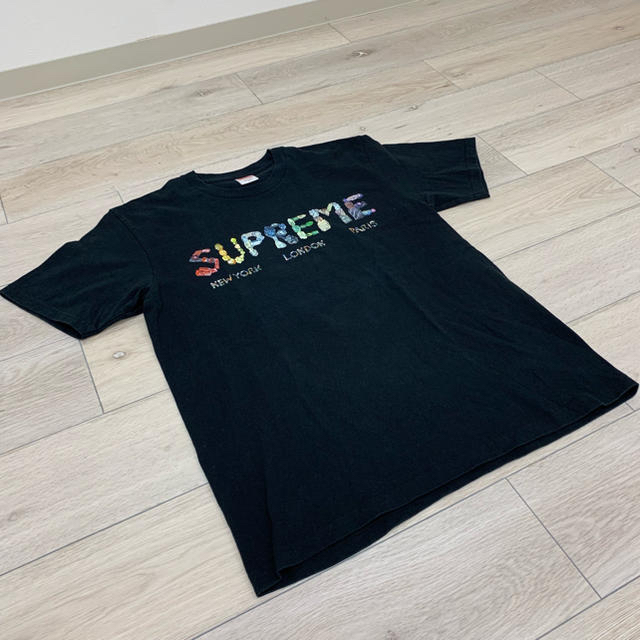 メンズsupreme rocks tee BLACK　レシート原本あり