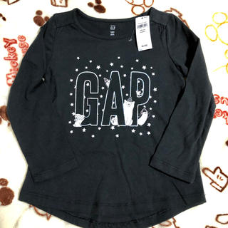 ベビーギャップ(babyGAP)のふじ様専用 新品 babyGAP 女の子 長袖 トップス ロンＴ 100cm 黒(Tシャツ/カットソー)