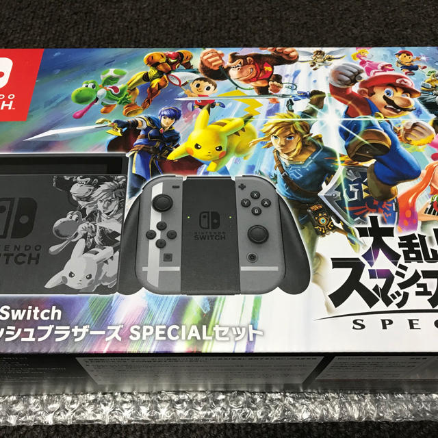 Nintendo Switch(ニンテンドースイッチ)の【中古】Nintendo Switch スマブラ版 エンタメ/ホビーのゲームソフト/ゲーム機本体(家庭用ゲーム機本体)の商品写真