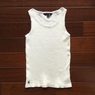 ラルフローレン(Ralph Lauren)のラルフローレン タンクトップ 白 140(Tシャツ/カットソー)