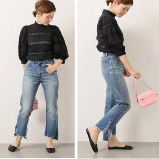 ドゥーズィエムクラス(DEUXIEME CLASSE)の美品 DeuxiemeClasse CELERI Side Slit DENIM(デニム/ジーンズ)