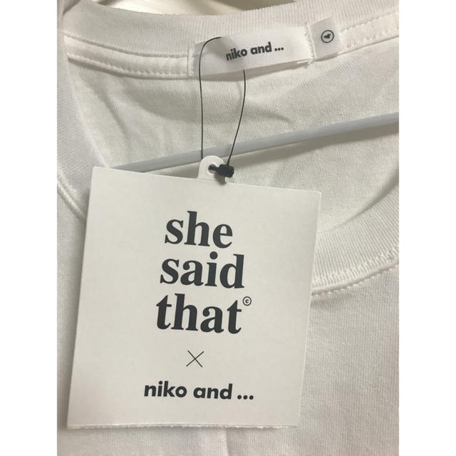 niko and...(ニコアンド)のshe said that Tシャツ レディースのトップス(Tシャツ(半袖/袖なし))の商品写真