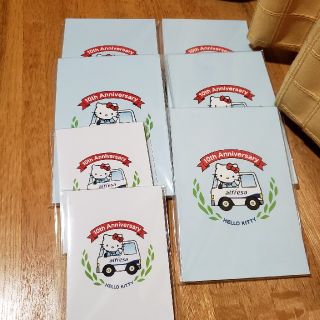 HELLO KITTY　メモ帳と付箋紙　製薬会社ノベルティ(ノート/メモ帳/ふせん)