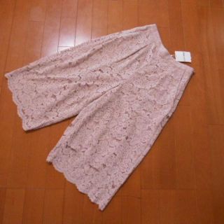 レストローズ(L'EST ROSE)の新品☆レストローズの総レース裾スカラップガウチョパンツ(その他)