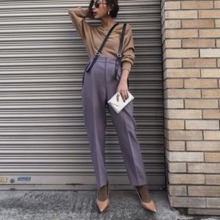 アメリヴィンテージ(Ameri VINTAGE)の【♡様専用】Ameri LEATHER SUSPENDER PANTS (カジュアルパンツ)