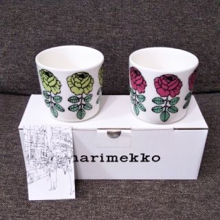 マリメッコ(marimekko)の新品 未使用 廃盤 限定 マリメッコ ヴィヒキルース ラテマグ(グラス/カップ)