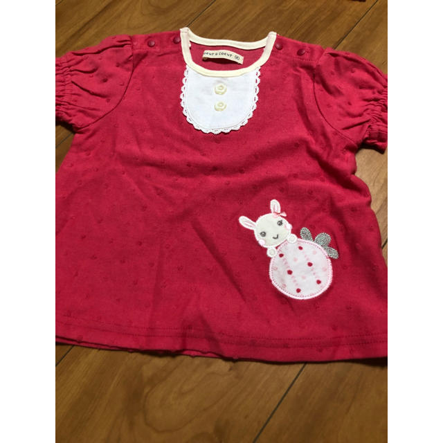 coeur a coeur(クーラクール)のクーラクール 夏物3点セット 90 キッズ/ベビー/マタニティのキッズ服女の子用(90cm~)(Tシャツ/カットソー)の商品写真