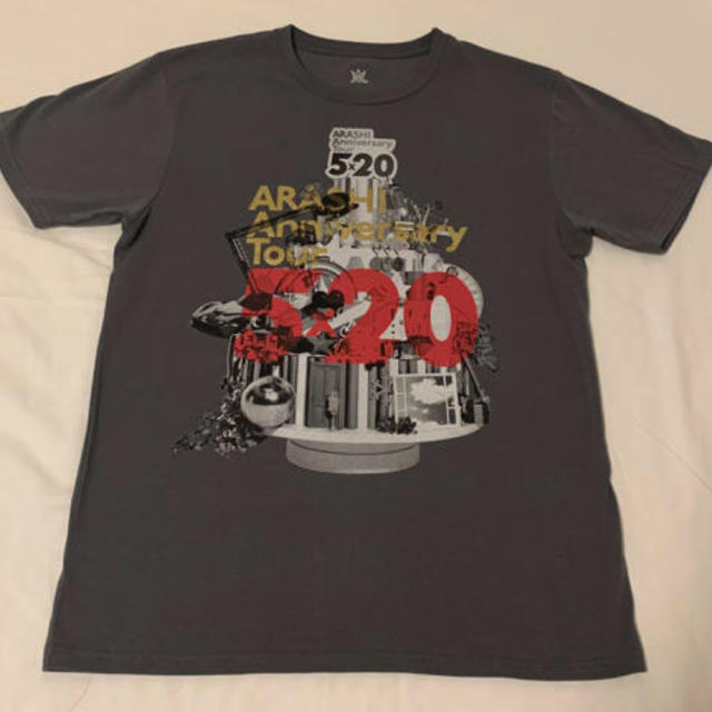 嵐(アラシ)の嵐5×20 Tシャツ 2019 グレー エンタメ/ホビーのタレントグッズ(アイドルグッズ)の商品写真