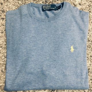 ラルフローレン(Ralph Lauren)のラルフローレン 薄手セーター水色(ニット/セーター)