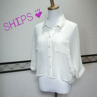 シップス(SHIPS)の美品♪ SHIPS 軽やかブラウス♡(シャツ/ブラウス(長袖/七分))