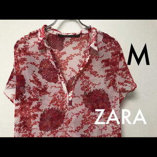 ザラ(ZARA)の◆ ZARA BASIC ザラ ベーシック 小花柄 エステル シャツ M ◆ (シャツ/ブラウス(半袖/袖なし))
