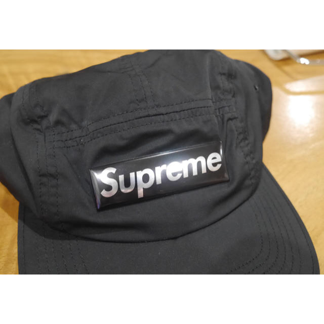 Supreme 17AW Liquid Metal Logo Camp Cap