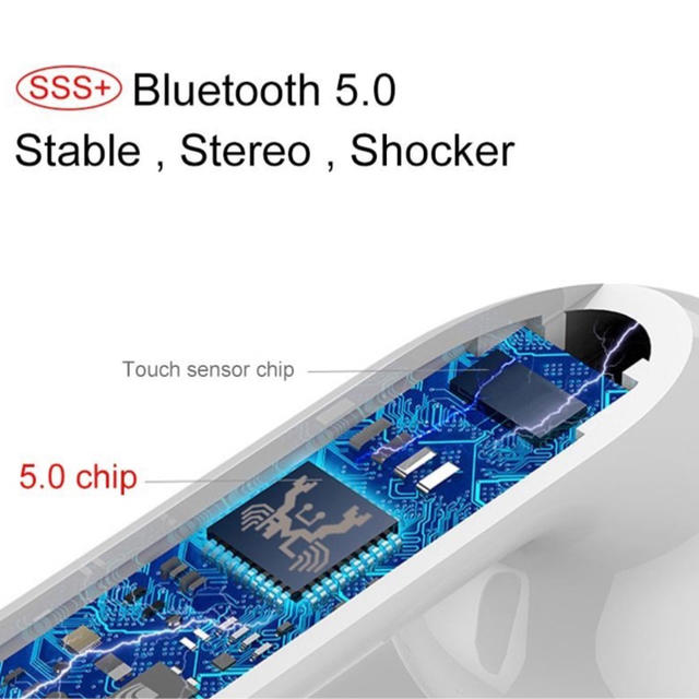 激安！i12tws Bluetoothワイヤレスイヤフォン スマホ/家電/カメラのオーディオ機器(ヘッドフォン/イヤフォン)の商品写真