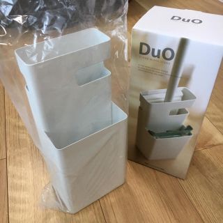 フローリングワイパー スタンド 白 DuO(日用品/生活雑貨)