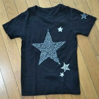 ベルメゾン(ベルメゾン)のベルメゾン GITA 黒 星柄 半袖Tシャツ 150(Tシャツ/カットソー)