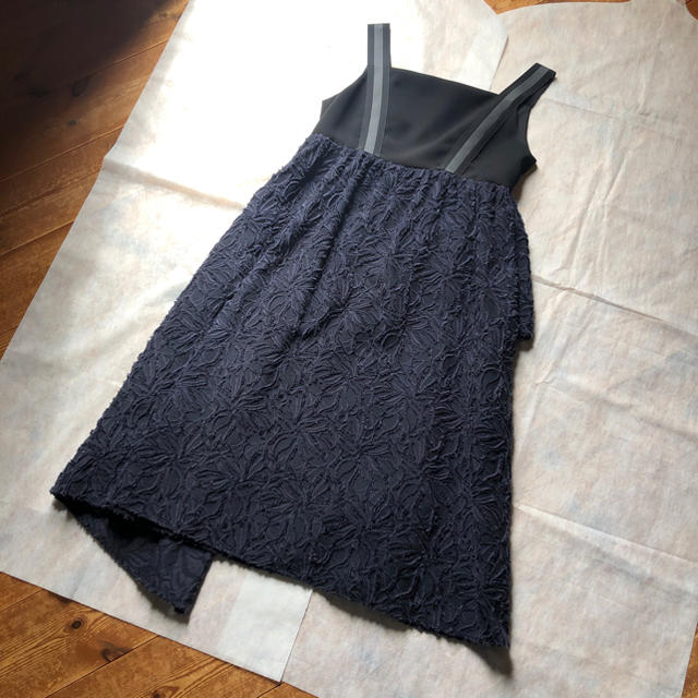 foxey  ワンピース　42  wool   silk