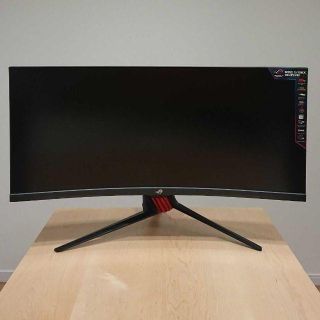 エイスース(ASUS)のASUS ROG STRIX XG35VQ 35型曲面ゲーミングモニター(ディスプレイ)