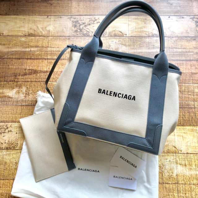 Balenciaga - 新品 バレンシアガ NAVY CABAS Sサイズ トートバッグ グレーの通販 by Pinky☆ shop