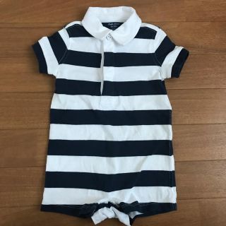 ポロラルフローレン(POLO RALPH LAUREN)の【ラルフローレン】コットンラグビー ショートオール ボーダー(カバーオール)