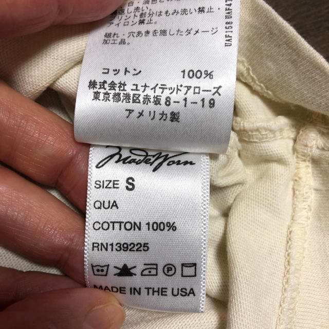 Drawer(ドゥロワー)のドゥロワー 購入made worn Tシャツ レディースのトップス(Tシャツ(半袖/袖なし))の商品写真