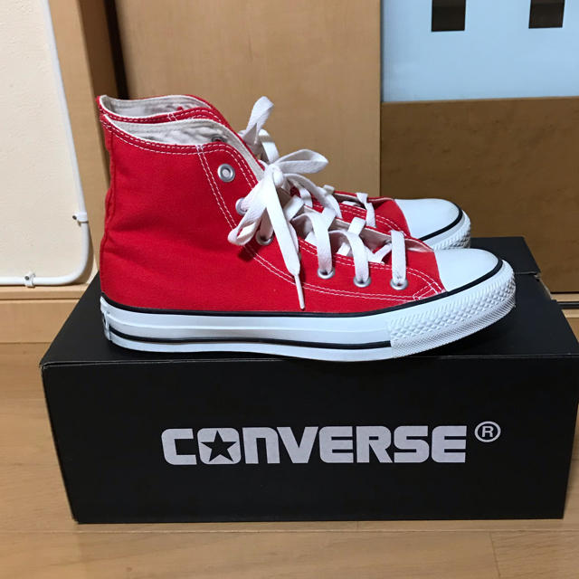 CONVERSE(コンバース)のコンバース ハイカット 赤 レディースの靴/シューズ(スニーカー)の商品写真