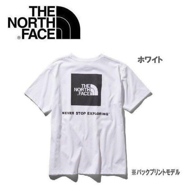 THE NORTH FACE(ザノースフェイス)のTHE NORTH FACE ノースフェイス スクエアロゴＴシャツ ホワイト L スポーツ/アウトドアのアウトドア(その他)の商品写真