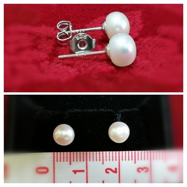 MIKIMOTO(ミキモト)の🌹ボタン型,本真珠ピアス🌹未使用品 レディースのアクセサリー(ピアス)の商品写真