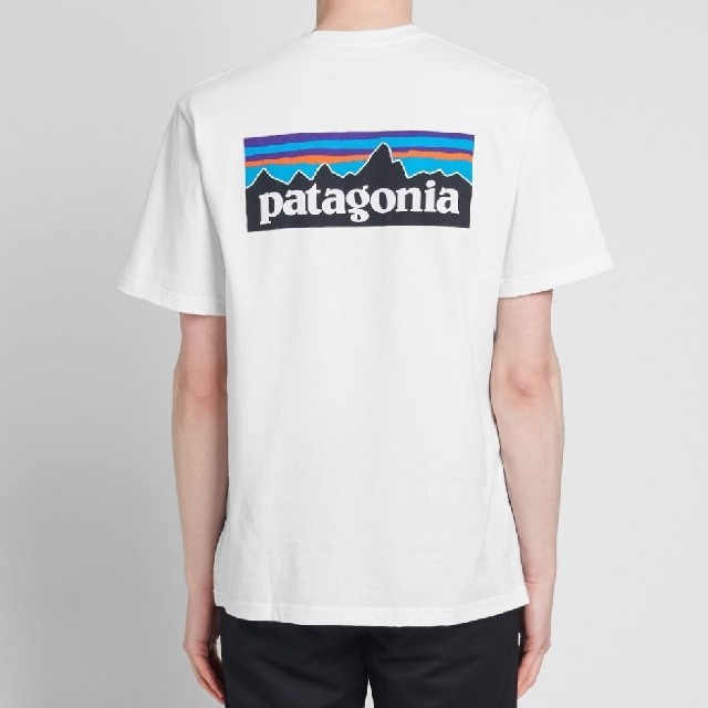 パタゴニア 長袖 ロンT Tシャツ Lサイズ ロゴ 大人気 白 ホワイト
