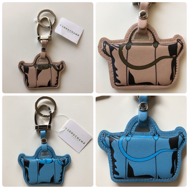 ☆専用☆ ロンシャン Longchamp バッグ チャーム キーホルダー 水色