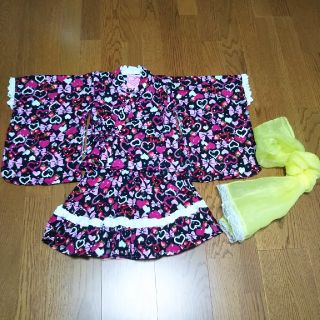 【美品】ドレス甚平 110 三点セット(甚平/浴衣)