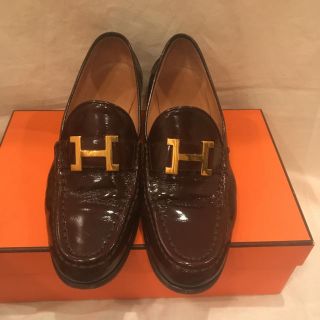 エルメス(Hermes)のエルメス エナメル ロファー(ローファー/革靴)