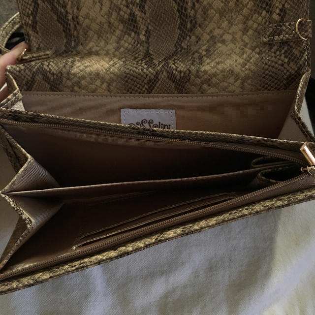 Casselini(キャセリーニ)のキャセリーニ パイソン ショルダー ウォレット レディースのファッション小物(財布)の商品写真