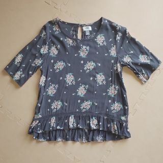 オールドネイビー(Old Navy)のOLD NAVY  花柄半袖ブラウス(150)(ブラウス)