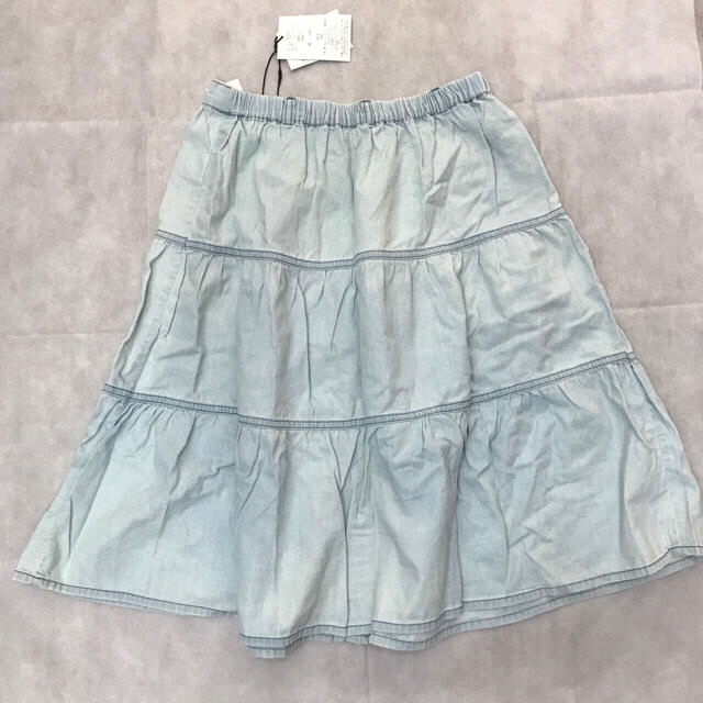 CHU XXX(チュー)の新品タグ付き CHU XXX デニム 水色 フレアスカート レディースのスカート(ひざ丈スカート)の商品写真