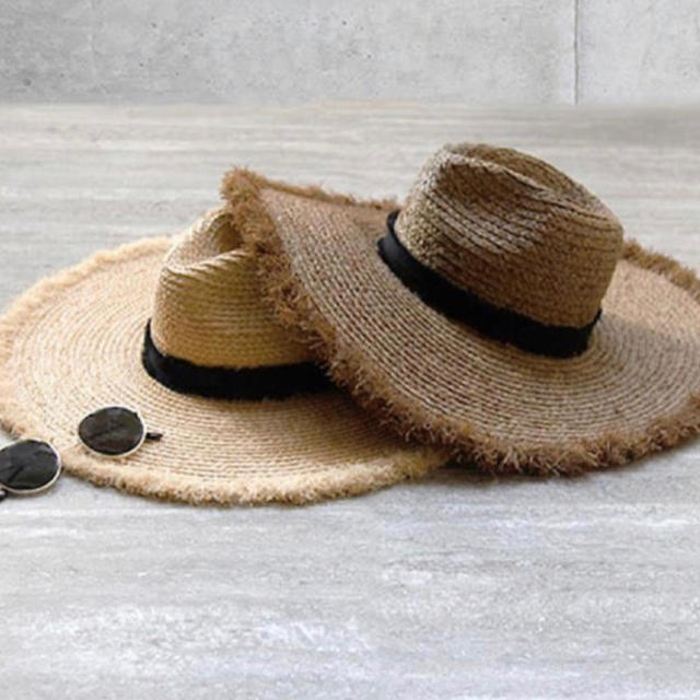 room306 CONTEMPORARY(ルームサンマルロクコンテンポラリー)のroom306 サマーフリンジ ラフィアハット レディースの帽子(麦わら帽子/ストローハット)の商品写真