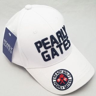 パーリーゲイツ(PEARLY GATES)のパーリーゲイツ　キャップ　ホワイト(ウエア)