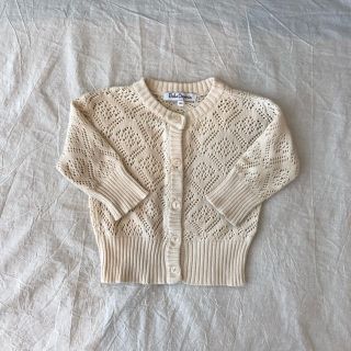 キャラメルベビー&チャイルド(Caramel baby&child )のbebe organic ローズカーディガン 12M(カーディガン/ボレロ)