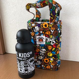 アベイシングエイプ(A BATHING APE)のBAPE KIDS アルミボトル 黒 ベイプキッズ (水筒)