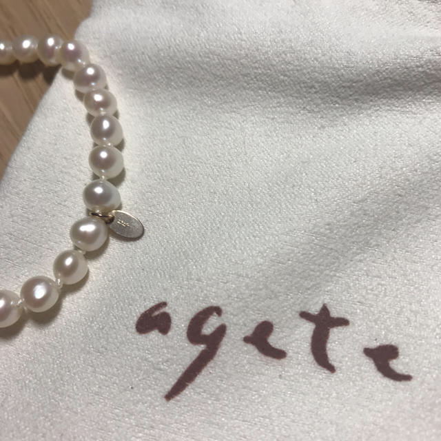 agete(アガット)の専用です★agete淡水パール ロングネックレス 美品 レディースのアクセサリー(ネックレス)の商品写真