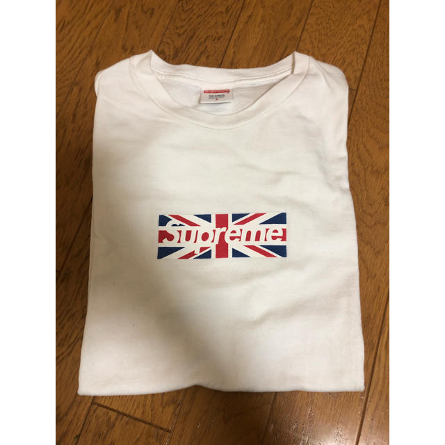 ダブル/ミストブルー supreme union jack box logo tee - Tシャツ