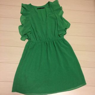 ザラ(ZARA)のZARA♡シフォンワンピース(ミニワンピース)